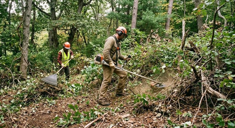 Bushes Clearing in Gwinnett County, GA